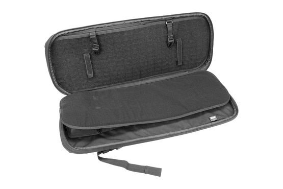 Savior Equipment 34" Specialist Covert Single Rifle Case in Black with hook and loop security straps.